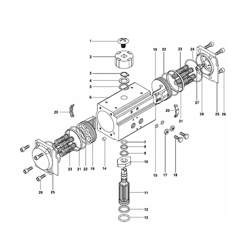 Atuador Rotativo Pneumático União Brasil - Imagem 4